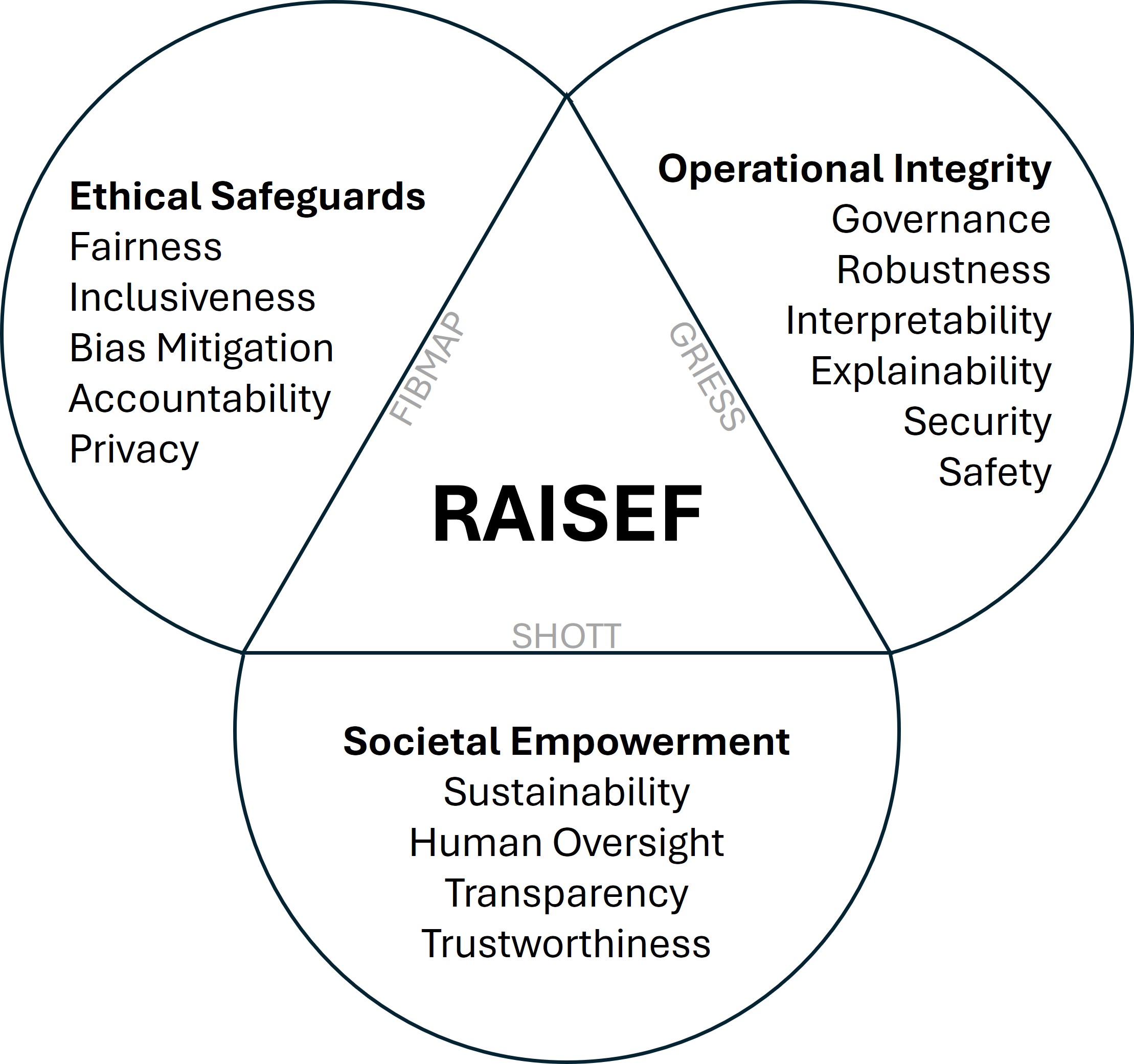 Figure 1: RAISEF's Three Pillars.